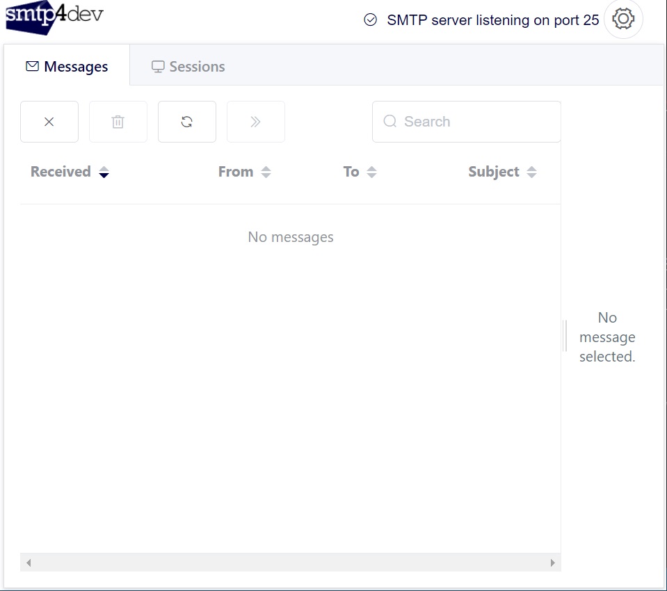 Smtp4dev front end